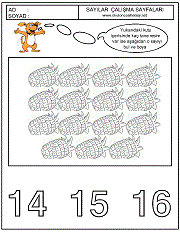 sayılar çizgi çalımaları